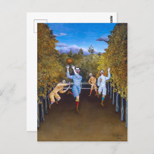 The Football Players Henri Rousseau Postcard