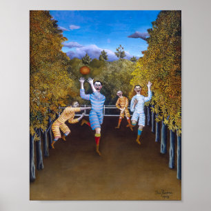 The Football Players   Henri Rousseau   Poster