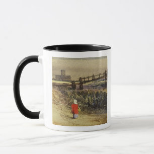 The Footbridge (Landscape with Red Cloak) (w/c and Mug