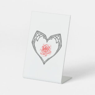 The Forbidden Rose Book Shelf Decor Pedestal Sign