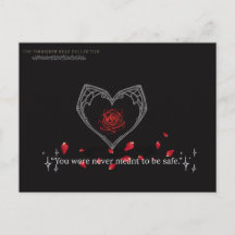 The Forbidden Rose: Never Safe Postcard