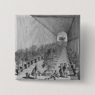 The forcing-house, from 'De Nederlandze Hesperides 15 Cm Square Badge