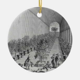 The forcing-house, from 'De Nederlandze Hesperides Ceramic Tree Decoration