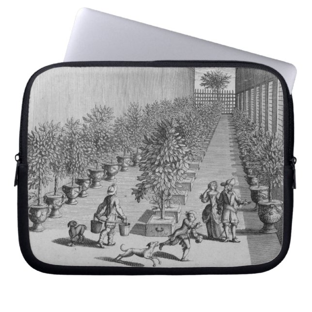 The forcing-house, from 'De Nederlandze Hesperides Laptop Sleeve (Front)