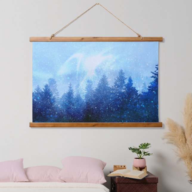 The forest awakens from the mist hanging tapestry (Bedroom)