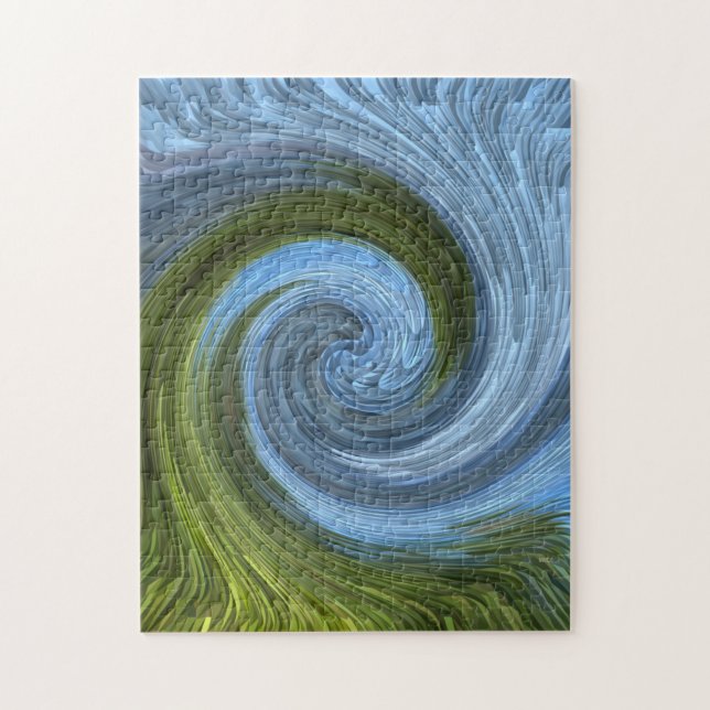 The forest by the lake.... jigsaw puzzle (Vertical)