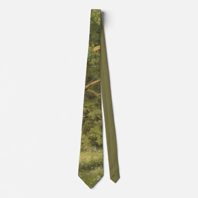 The Forest Clearing (Woodland Landscape Scene) Tie (Front)