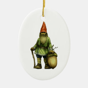 THE FOREST GNOME CERAMIC TREE DECORATION