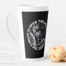 The Forest Is Open Sabertooth Tiger Design