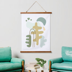 The Forest Modern Abstract   Hanging Tapestry