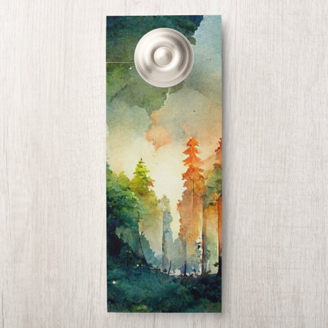 The Forest (nature) Door Hanger (On Knob)