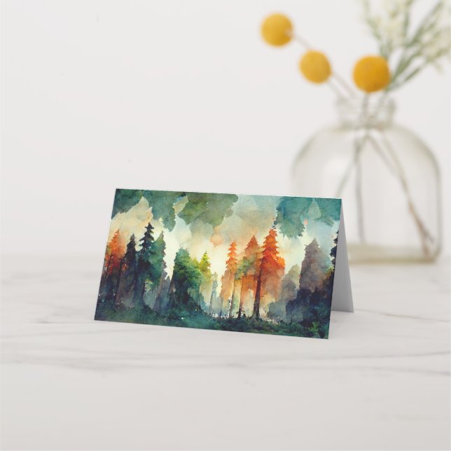 The Forest (nature) Place Card (Back)