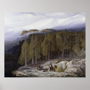 The Forest of Valdoniello, Corsica, 1869 (oil on c Poster