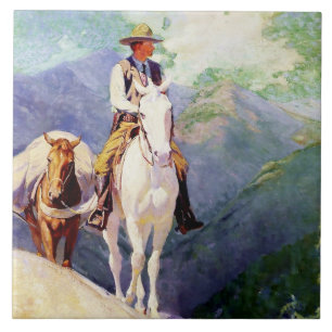 “The Forest Ranger” by W Herbert Dunton Ceramic Tile