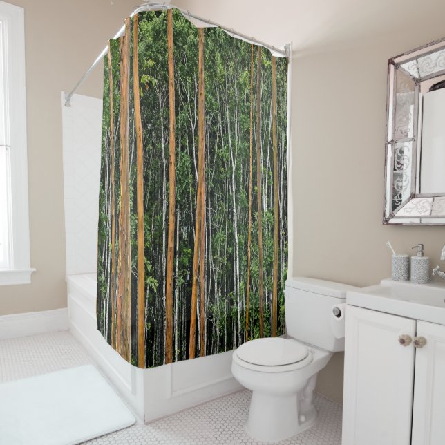 'THE FOREST' SHOWER CURTAIN (In Situ)