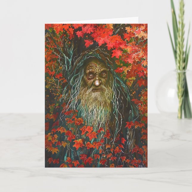 The Forest Spirit Halloween Holiday Card (Front)