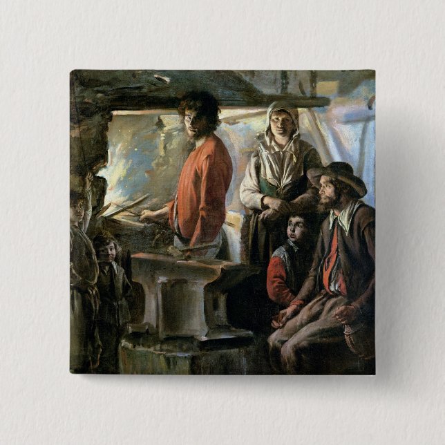 The Forge, 1640 15 Cm Square Badge (Front)