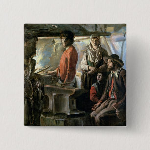 The Forge, 1640 15 Cm Square Badge
