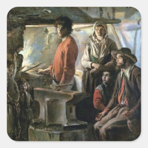 The Forge, 1640 Square Sticker
