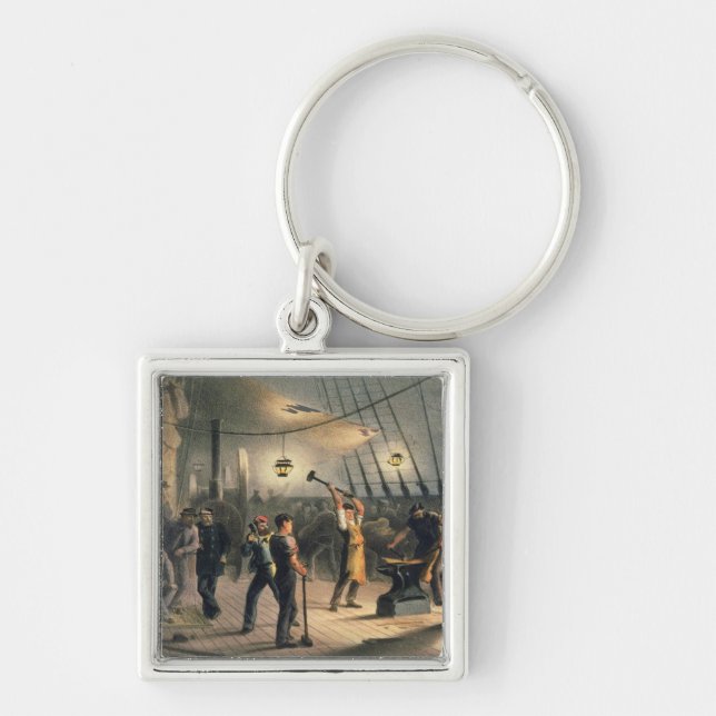 The Forge on Deck of the Great Eastern, night of A Key Ring (Front)