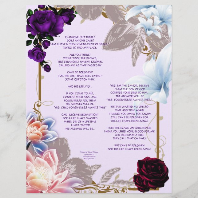 The Forgiven Personalised Paper (Front)