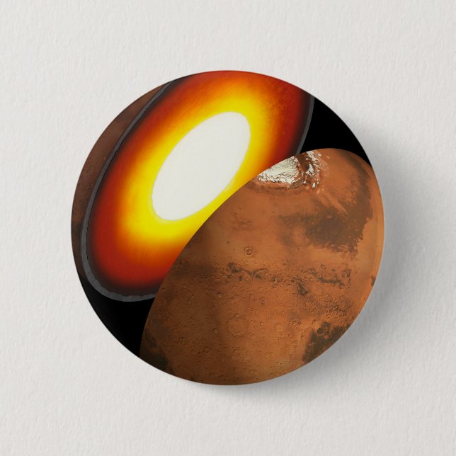 The Formation Of Rocky Bodies In The Solar System. 6 Cm Round Badge (Front)