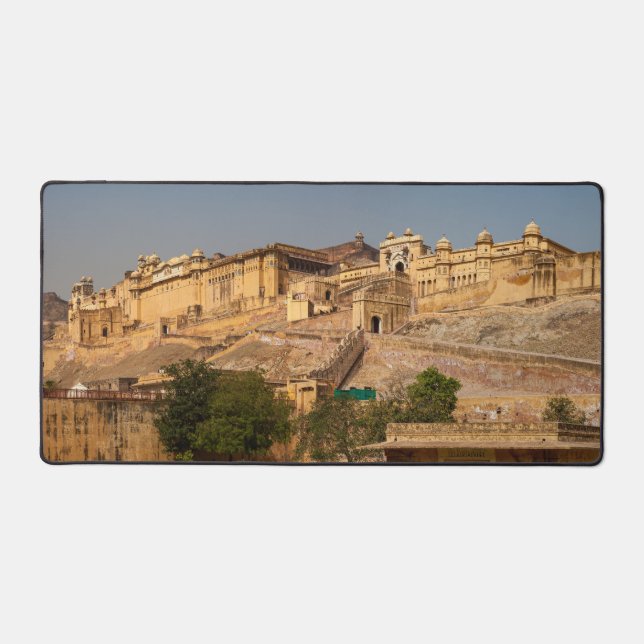 The Fort Amber at Jaipur in India Desk Mat (Front)