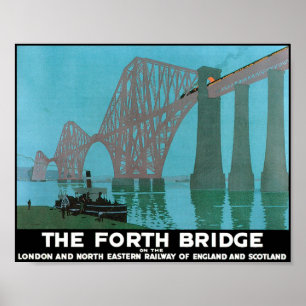 The Forth Bridge - North Eastern Railway Poster