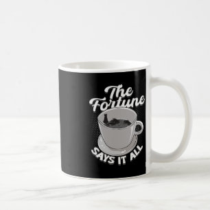 The Fortune Says It All - Funny Yoga Cat For Men W Coffee Mug