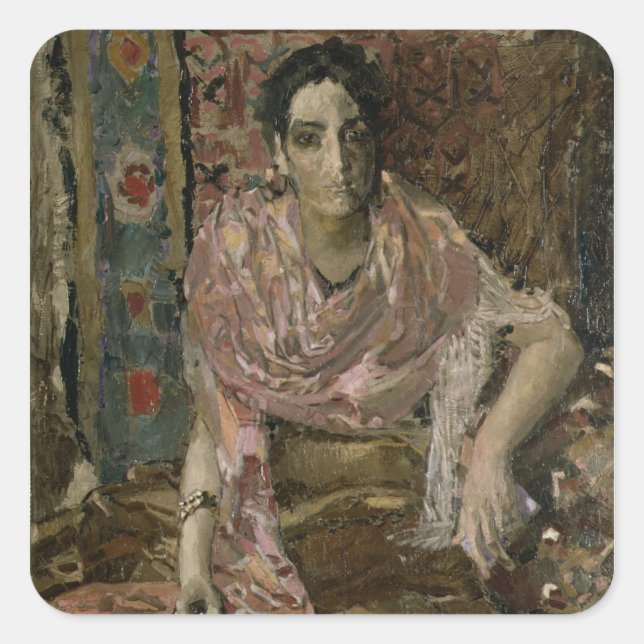 The Fortune Teller, 1895 Square Sticker (Front)