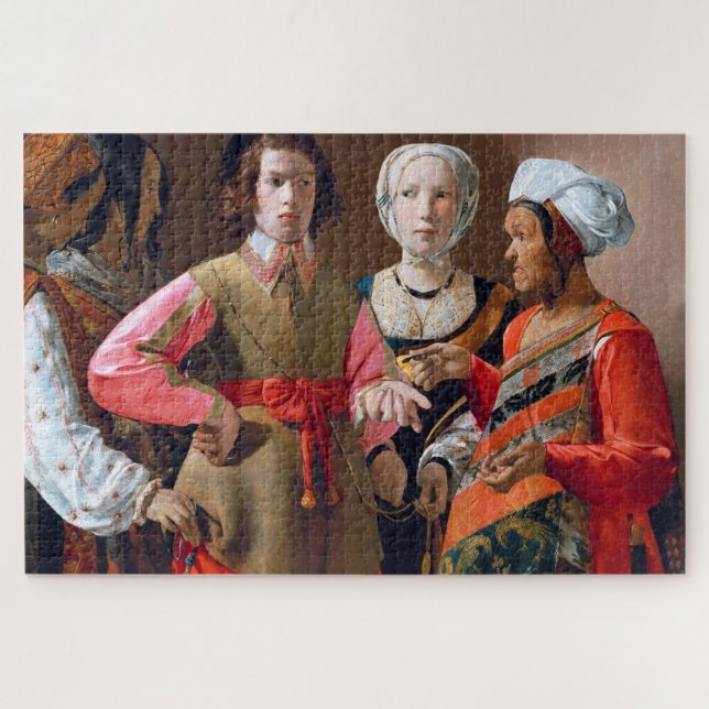 The Fortune Teller, La Tour Jigsaw Puzzle (Horizontal)