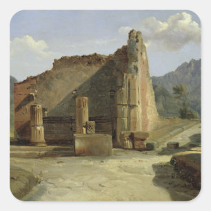 The Forum of Pompeii Square Sticker