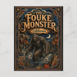 The Fouke Monster Arkansas Popcut Legends Postcard