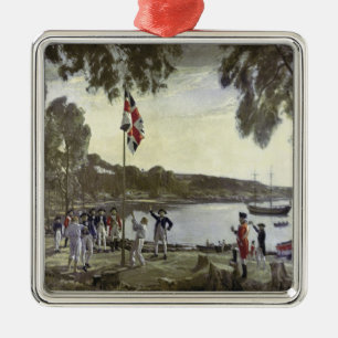 The Founding of Australia by Capt. Arthur Metal Tree Decoration