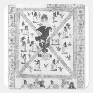 The Founding of Tenochtitlan Square Sticker