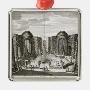 The fountain in the maze at the Princely Pleasure Metal Tree Decoration