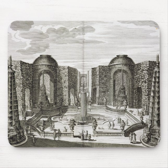 The fountain in the maze at the Princely Pleasure Mouse Pad (Front)