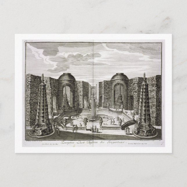 The fountain in the maze at the Princely Pleasure Postcard (Front)