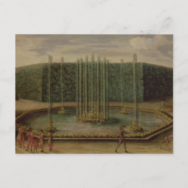 The Fountain of Bacchus at Versailles Postcard (Front)
