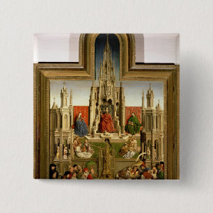 The Fountain of Life 15 Cm Square Badge