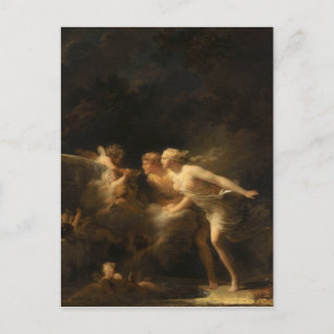 The Fountain of Love by Jean-Honore Fragonard Postcard