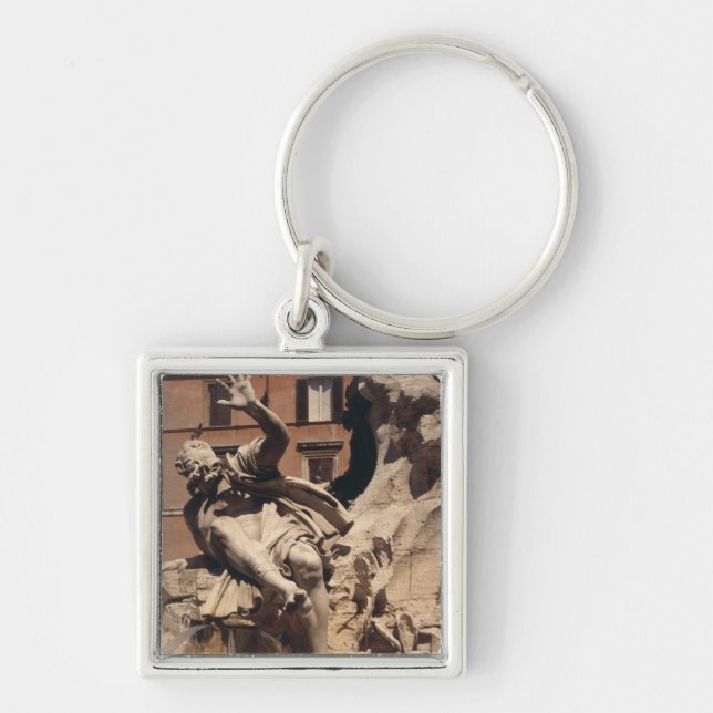 The Fountain of the Four Rivers Key Ring (Front)