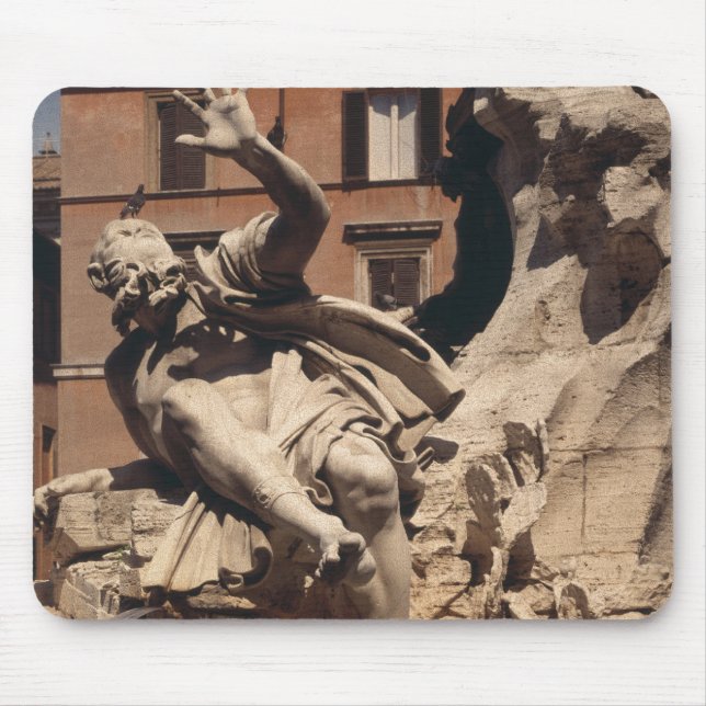 The Fountain of the Four Rivers Mouse Pad (Front)