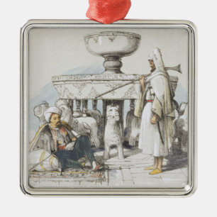 The Fountain of the Lions, Vignette from 'Sketches Metal Tree Decoration