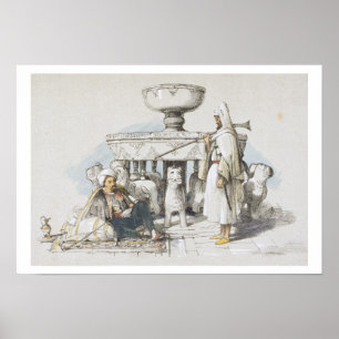 The Fountain of the Lions, Vignette from 'Sketches Poster