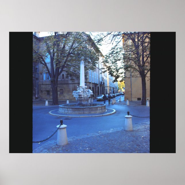 The fountain of the three dolphins poster (Front)