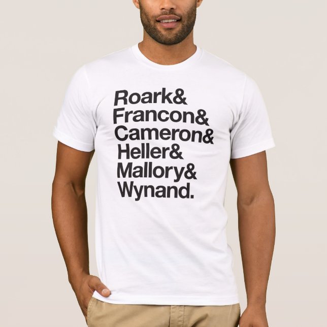 The Fountainhead Last Names T-Shirt (Front)