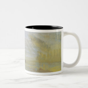 The Fountains at Versailles, 1826-33 Two-Tone Coffee Mug