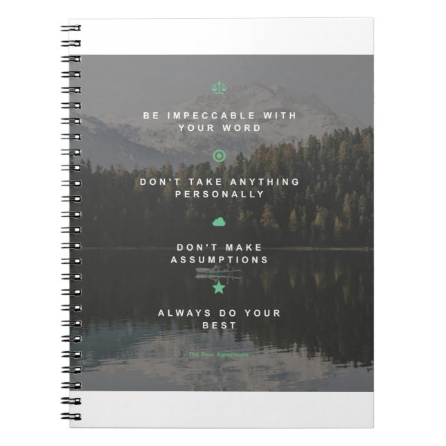 The four agreements notebook (Front)