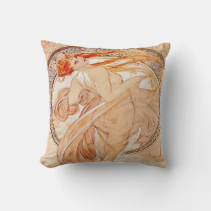 The Four Arts - Dance, Art Nouveau Cushion